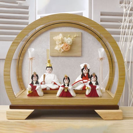 y0114-43雛人形セット めご雛 まりこ作 和紙 y0114-43雛人形セット めご