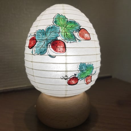 『いちご＆strawberry』あいか【ベリーライト】苺のインテリア提灯