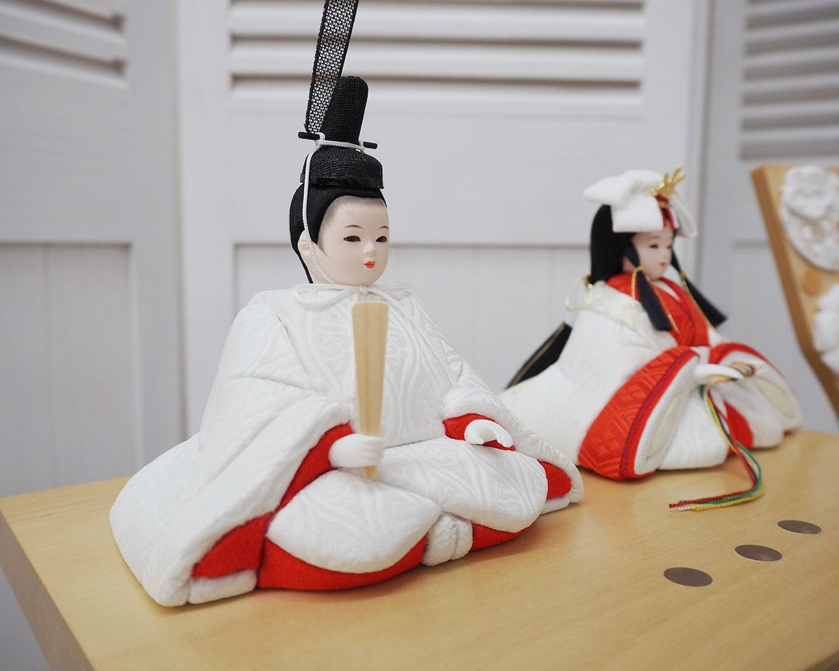 白無垢リボン飾り 雛人形 -shirokane-【modern style】 | WATAYA