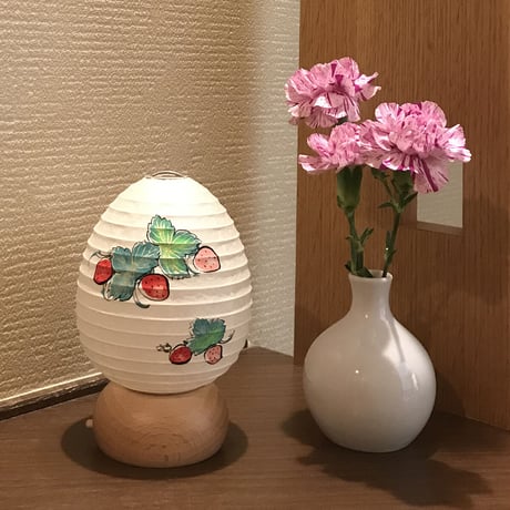 『いちご＆strawberry』あいか【ベリーライト】苺のインテリア提灯