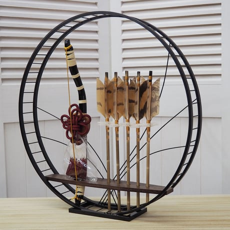 【破魔弓飾り】團（だん）壁掛け〈玉泉作〉