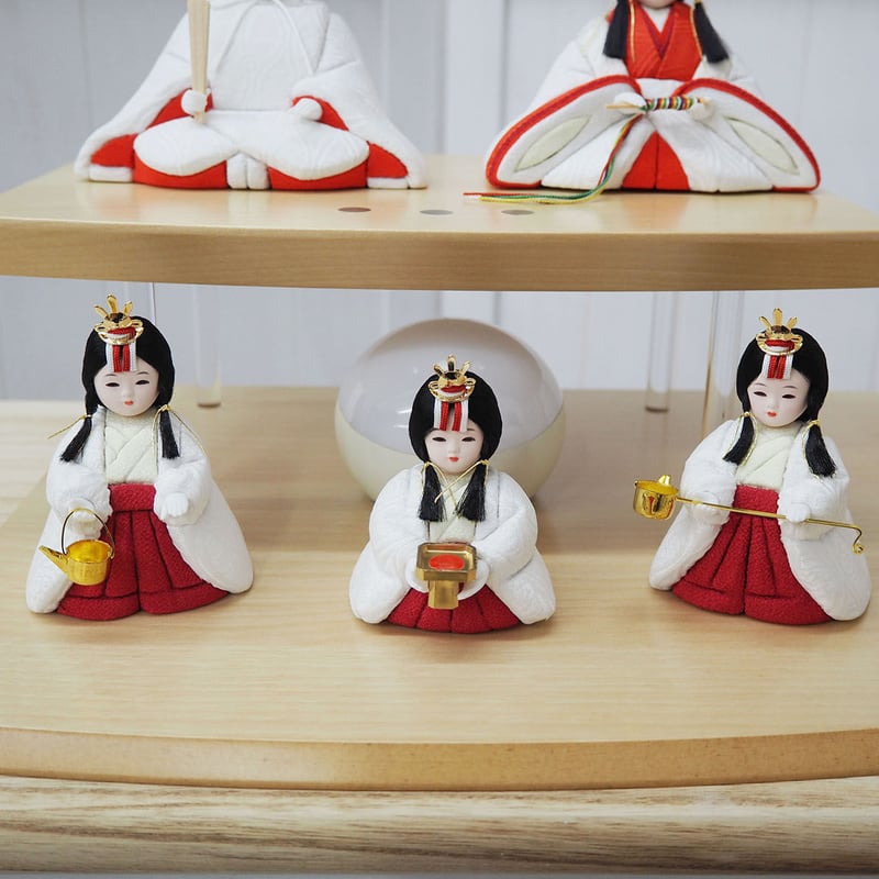 白無垢リボン飾り 雛人形 -shirokane-【modern style】 | WATAYA