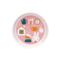 カラフル豆皿(丸)シルエットPNK