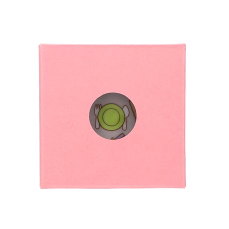 N-MFK092 ｶﾗﾌﾙ豆皿(丸)ﾀﾞｲﾆﾝｸﾞ柄
