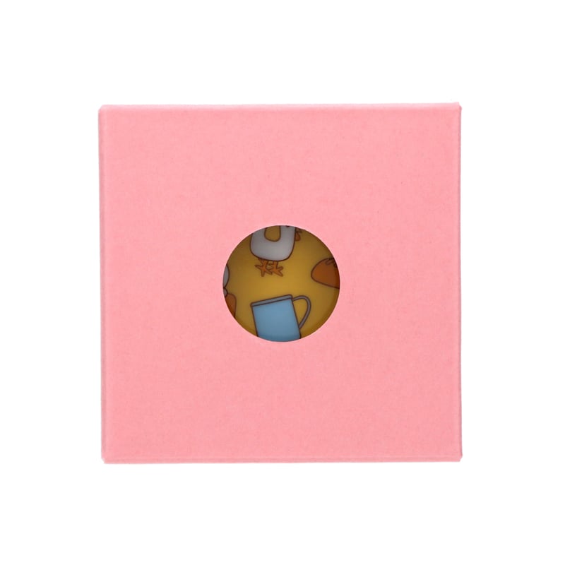 ｶﾗﾌﾙ豆皿(四角)ﾓｰﾆﾝｸﾞ柄 | みっふぃーきっちん オンラインストア