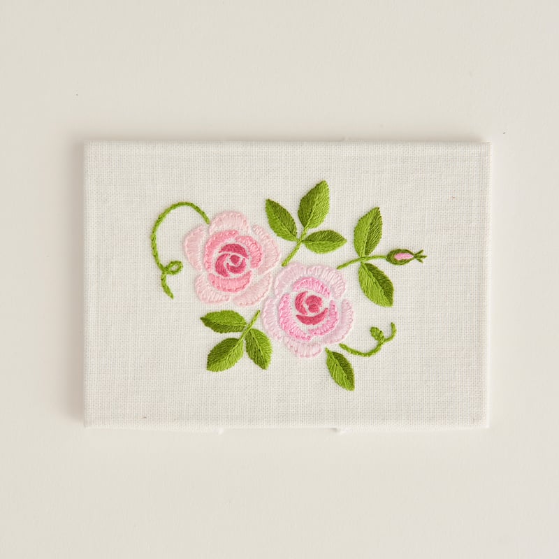 wild flowers<pink rose> NO.555 | 戸塚刺しゅうオンラインショップ