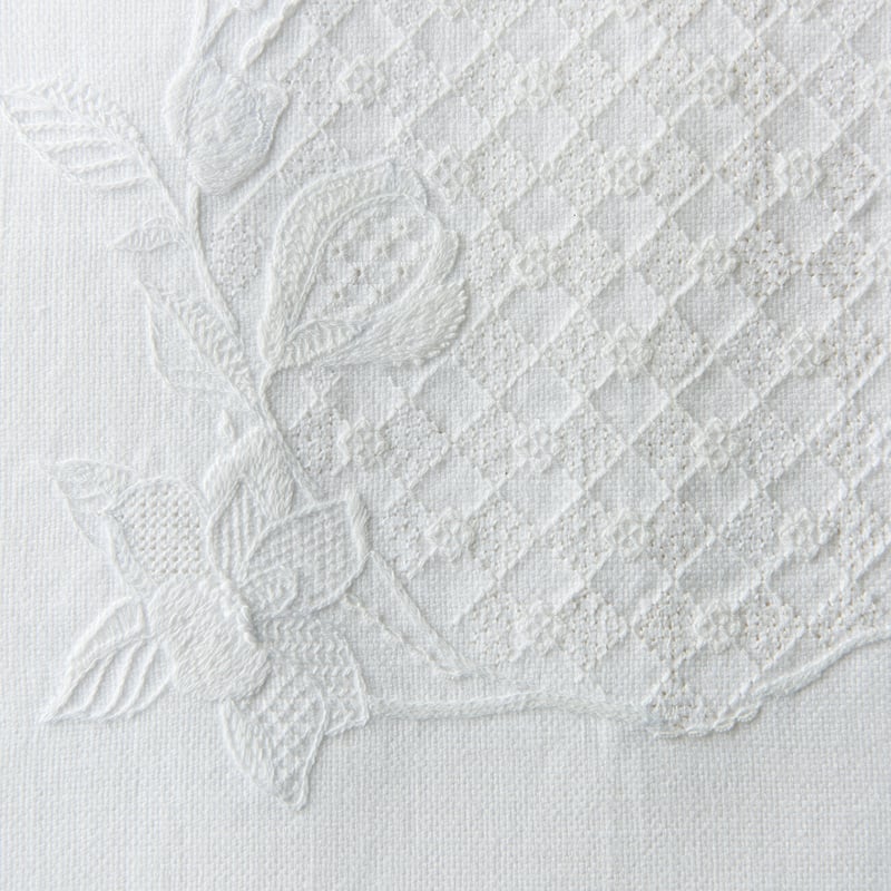 戸塚刺繍 山水刺繍 木製屑入れ 戸塚刺繍 山水刺繍 木製屑入れ