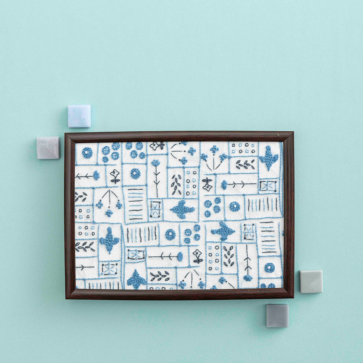 星あかりの刺繡手帖2キット 額「線画」 | 戸塚刺しゅう 星あかりの刺繡手帖2キット 額「線画」 | 戸塚刺しゅう