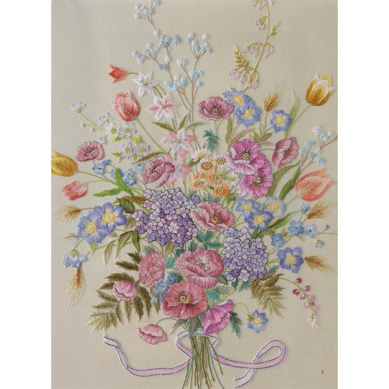 フランス刺繍と図案126集 フラワーアレンジメント2 | 戸塚
