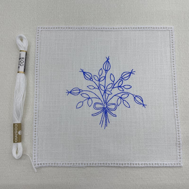 ピコ入りモチーフ 正方形 図案プリント済み | 戸塚刺しゅうオンライン