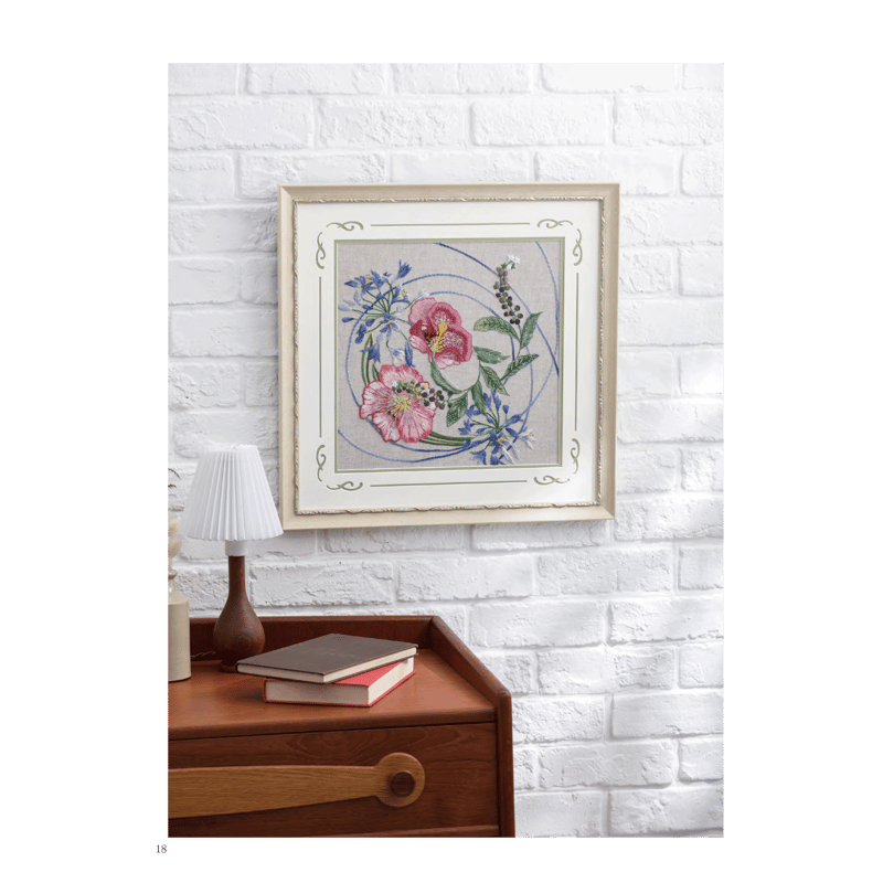 フランス刺繍と図案153集 花の画集3 彩りの花世界 | 戸塚刺しゅう