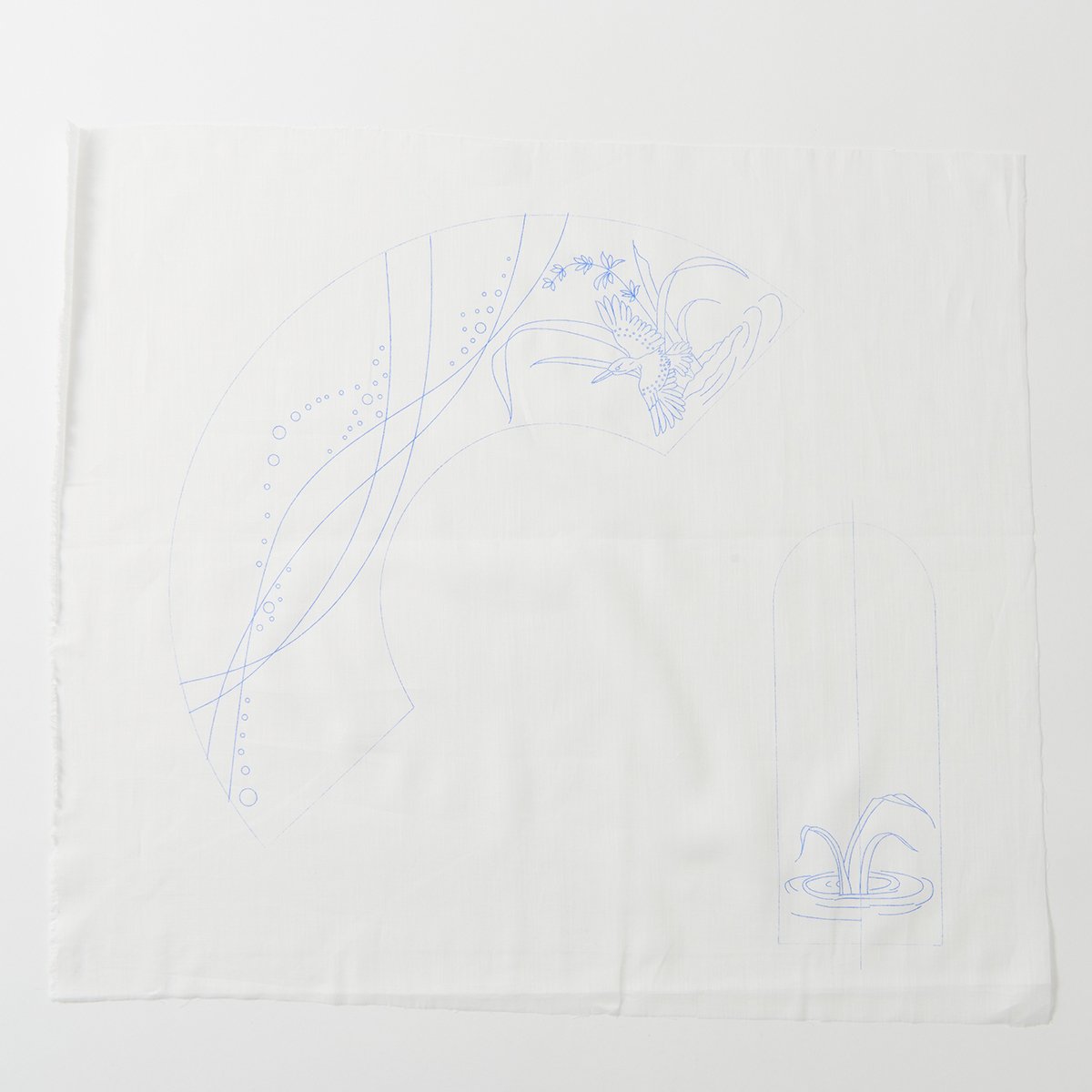 オンライン先行発売＞扇子用プリントクロス「カワセミ」 | 戸塚