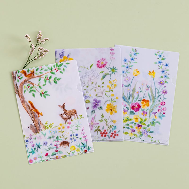 クリアファイル　花柄　新品未使用 prdct_img_35476.jpg