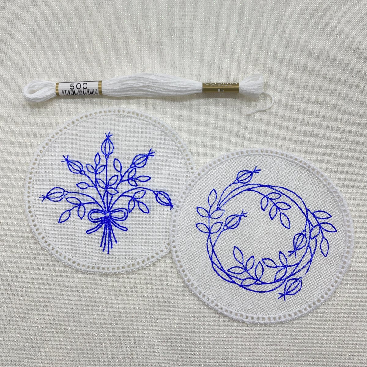 戸塚刺繡入 鏡 楕円形 戸塚刺繡入 鏡 楕円形