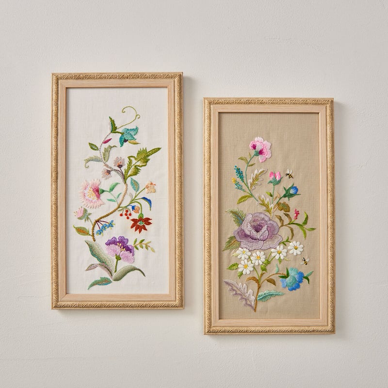 戸塚刺繍 花束 アート作品 フレーム付き