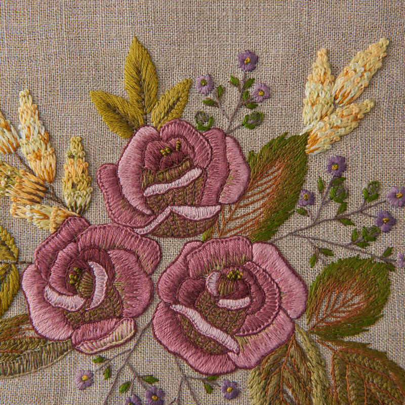 フラワーリネン転写布 | 戸塚刺しゅうオンラインショップ