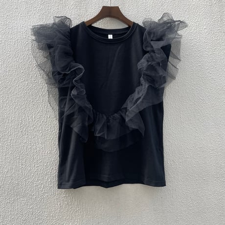 2way Tulle Frill Top /F281