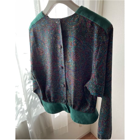 USA Vintage 80”s Anthony Sicari ペイズリートップス  /F029