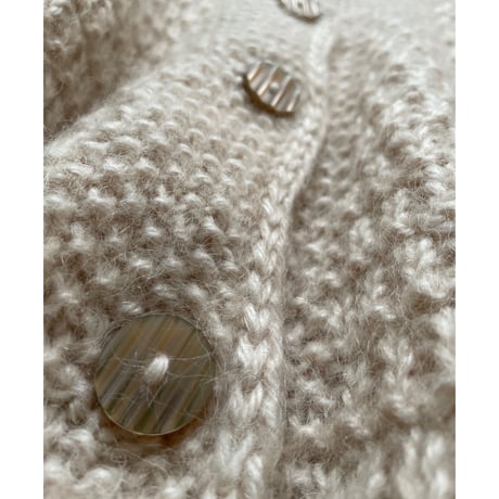 Hand  Knit mohair  cardigan /F186
