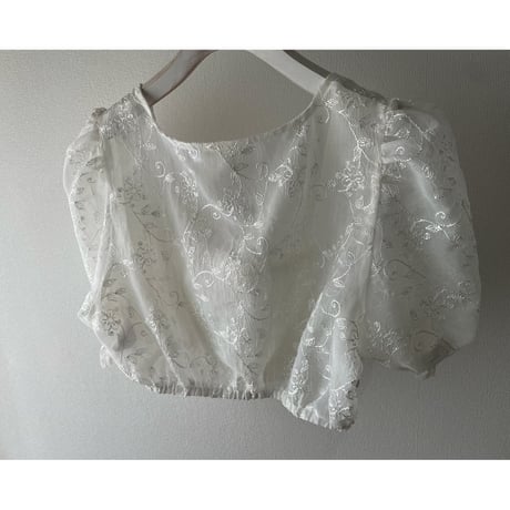 EU vintage Distler sheer short tops /F145