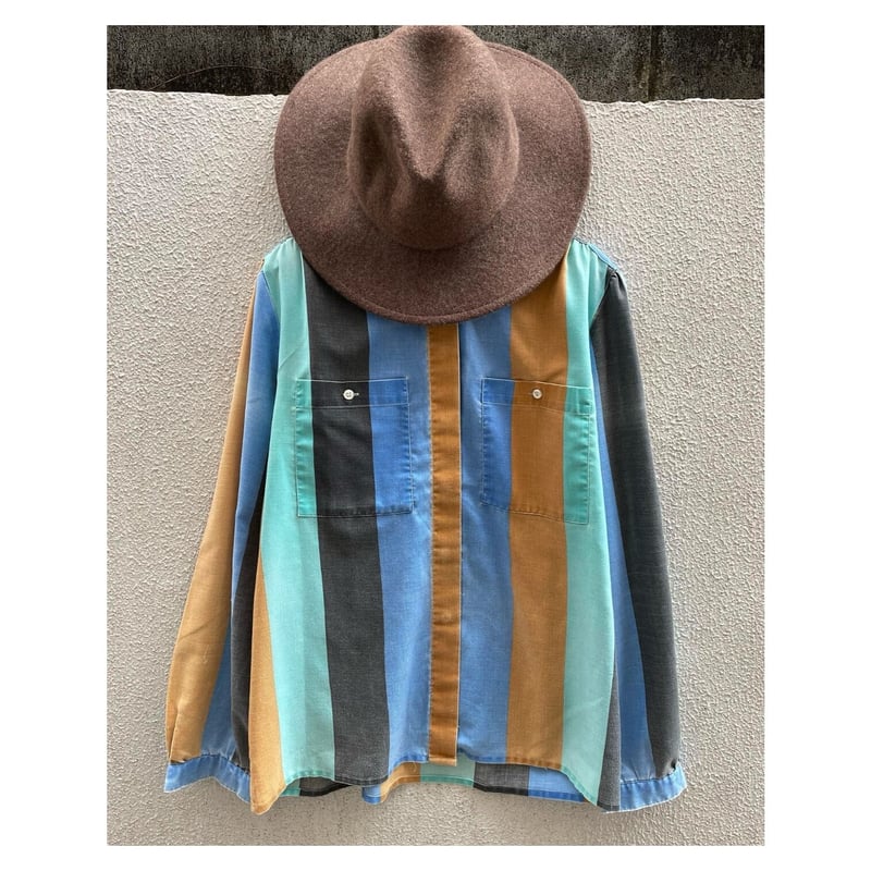 70s vintage ドイツ製 パステル ストライプ シャツ ユーロ 70s vintage ドイツ製 パステル ストライプ シャツ ユーロ
