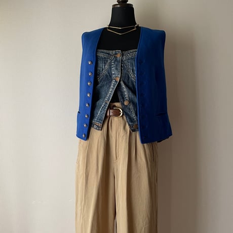 Royal Blue Vintage Vest/F270