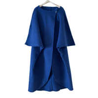 Felt 3/4 sleeve long coat/F220