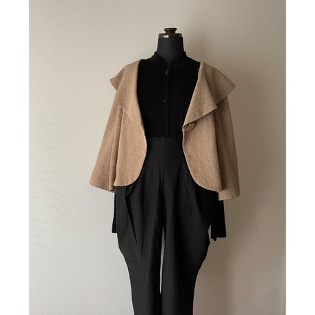 DORBY jacquard big collar jacket/F244