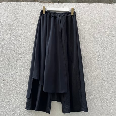 Asymmetric Sheer Layered Cropped Pants/F253