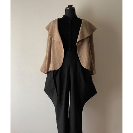 DORBY jacquard big collar jacket/F244
