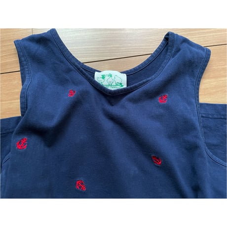 THE QUACKER FACTORY anchor cotton  dress /F122