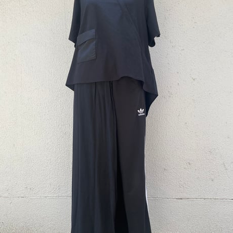 Asymmetric Pocket Drape Tee/F268