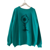 90's USA製 Hanes print sweat/F227
