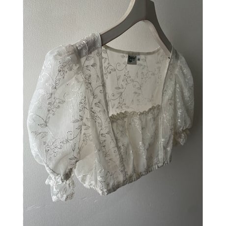EU vintage Distler sheer short tops /F145