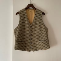 Vintage Jacquard Pattern Vest/F283