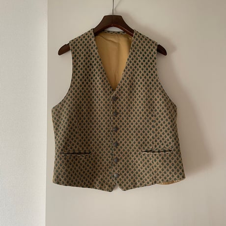 Vintage Jacquard Pattern Vest/F283