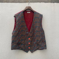 Italian Vintage Paisley Vest/F272