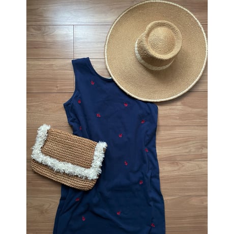 THE QUACKER FACTORY anchor cotton  dress /F122
