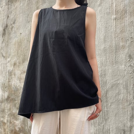 Back Open Nylon Sleeveless Top/F282