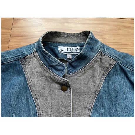 UTILITY DENIM VEST /F215