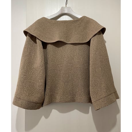 DORBY jacquard big collar jacket/F244