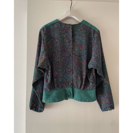 USA Vintage 80”s Anthony Sicari ペイズリートップス  /F029