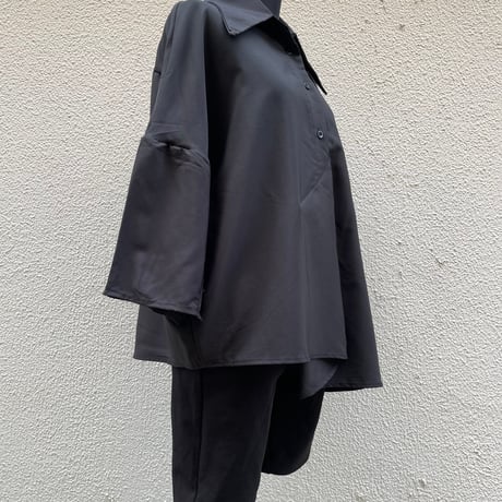 Asymmetry Drape Shirt/F246