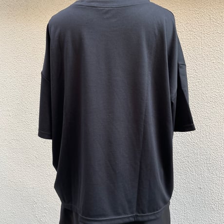Shoulder Button & Drawstring Ruched T-Shirt/F256