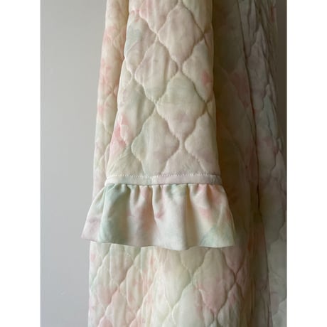 Vintage  Flower quilting  long dress/F174