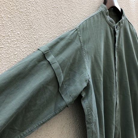 ヨーロッパ製　ヴィンテージ スイス軍　グランパシャツ　/F041
