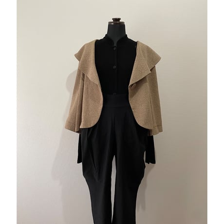 DORBY jacquard big collar jacket/F244