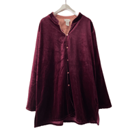 80‘s Liz Claiborne China velours shirt /F196