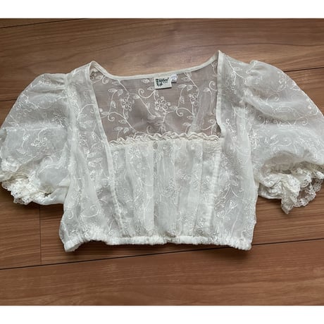 EU vintage Distler sheer short tops /F145