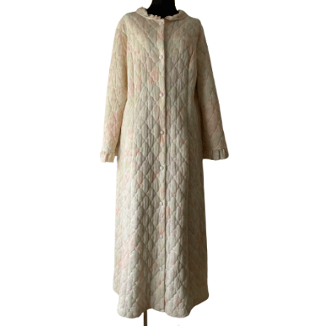 Vintage  Flower quilting  long dress/F174